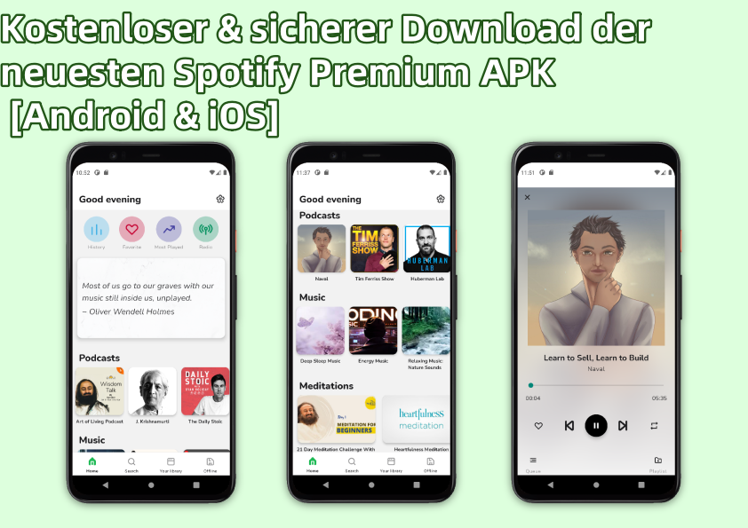 android und ios Spotify Mod APK kostenloser download