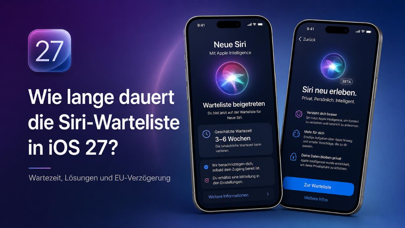 iOS 27 Siri-Warteliste Status in den Einstellungen